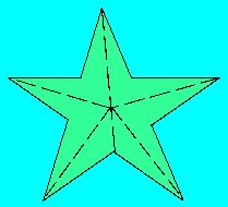 origami étoile à 5 branches 15008434 Art vectoriel chez Vecteezy