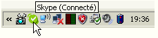 icone skype dans la barre des taches