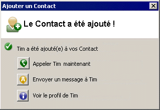 Nouveau contact Skype